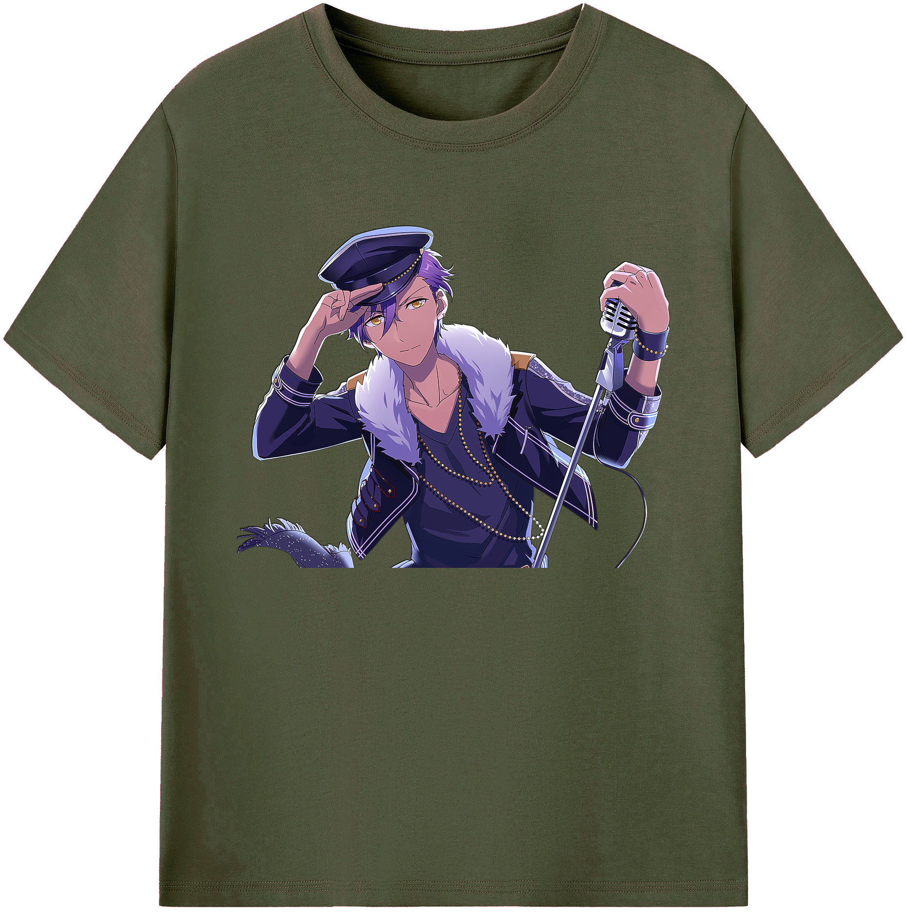 （画像用） あんさんぶるスターズ! Ensemble Stars 綿100％ メンズ半袖Tシャツ｜肌触りやわらか＆通気性